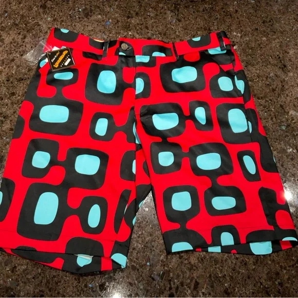 Loudmouth Golf Shorts Men’s Size 36 NEW Discontinued “Atom Smasher” - Picture 1 of 13